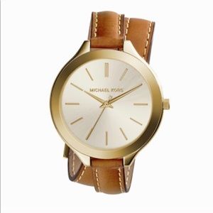 AUTHENTIC Michael Kors wrap leather watch